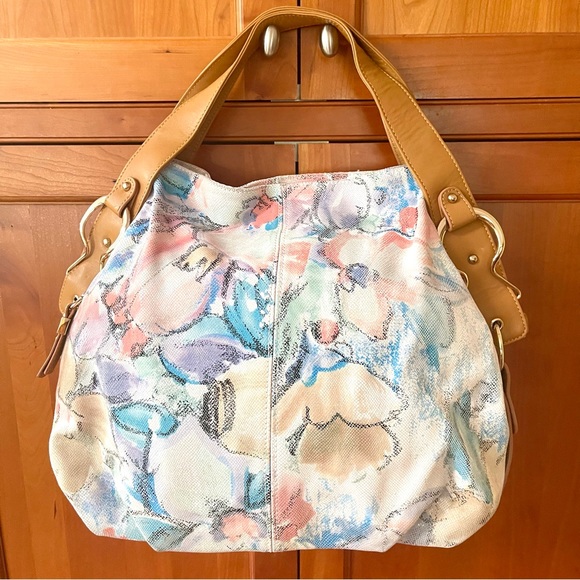 Floral Pattern Genuine Leather Spacious Hobo & Boho Style Shoulder Bag - Picture 10 of 10
